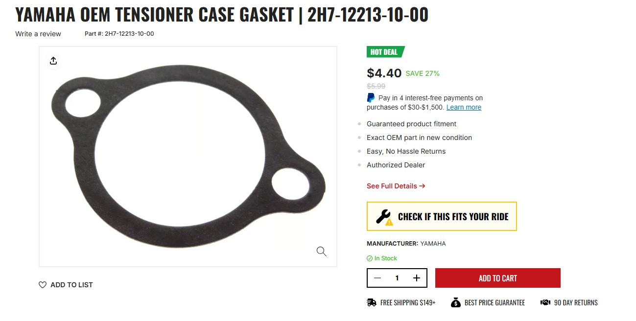 Click image for larger version

Name:	XS11 TENSIONER GASKET.jpg
Views:	64
Size:	122.6 KB
ID:	889286