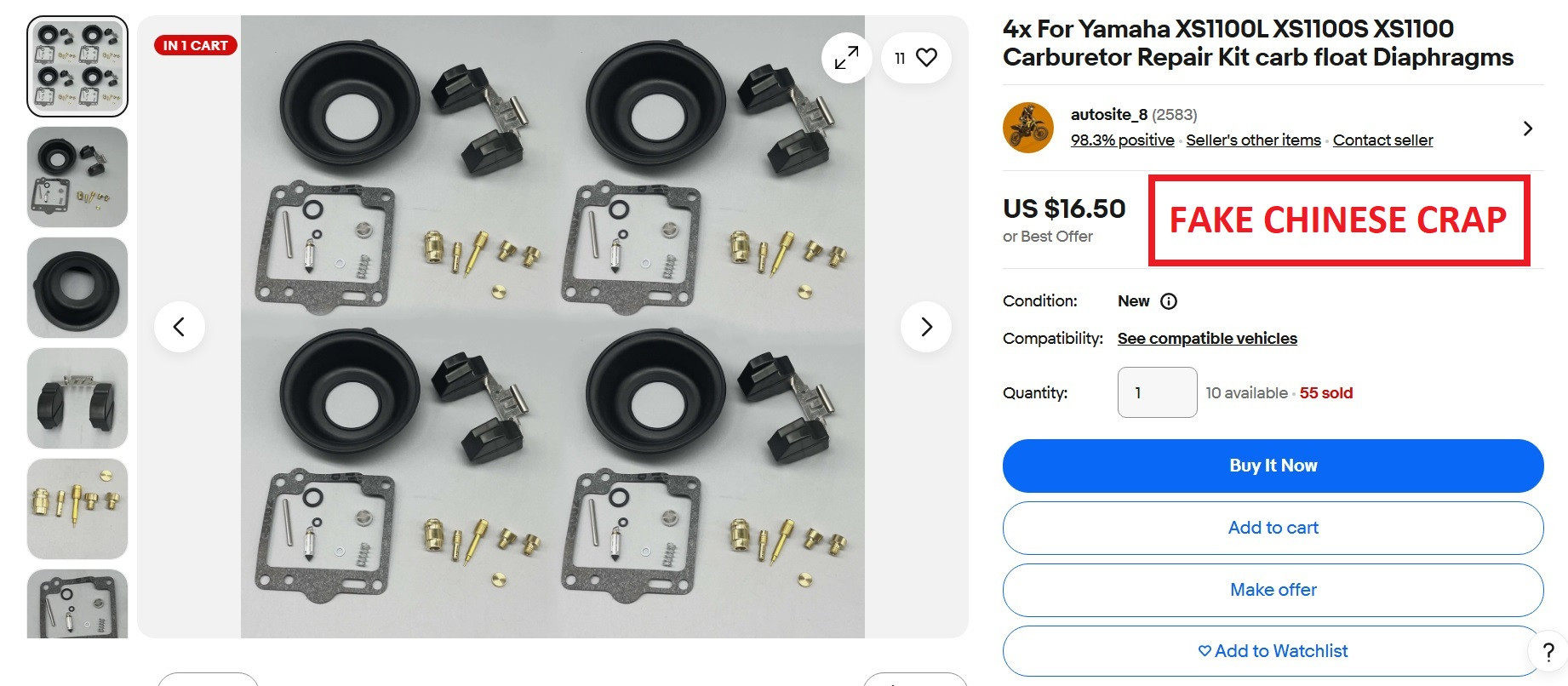 Click image for larger version

Name:	Chinese junk carb parts a.jpg
Views:	0
Size:	287.5 KB
ID:	890097